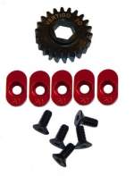 100920 Steel pinion gear w/5 - 20t inserts (Hex Drive Losi) 20T