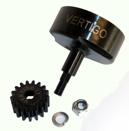 61652-17 Hex Drive Vented clutch bell w/17t pinion gear. - Click Image to Close
