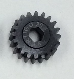 20t Steel pinion gear (9mm hex drive) (HPI Baja) - Click Image to Close